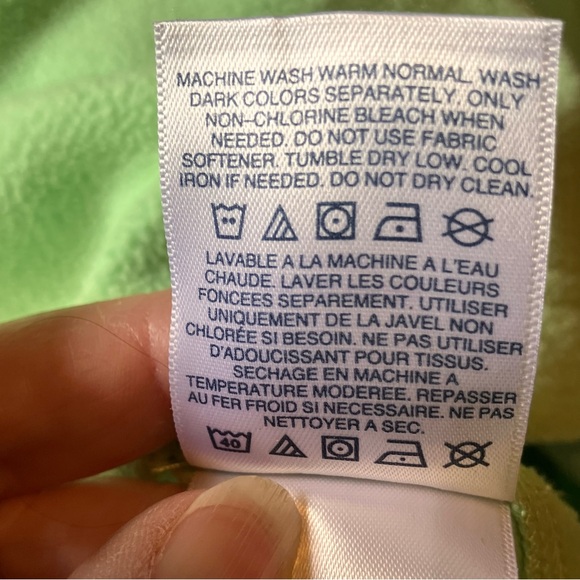 Lands' End Anyweather Mint Green Quarter-Zip Pullover size Small - Picture 5 of 5